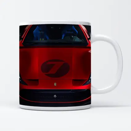 Ferrari Omologata Red Supercar Dark Studio