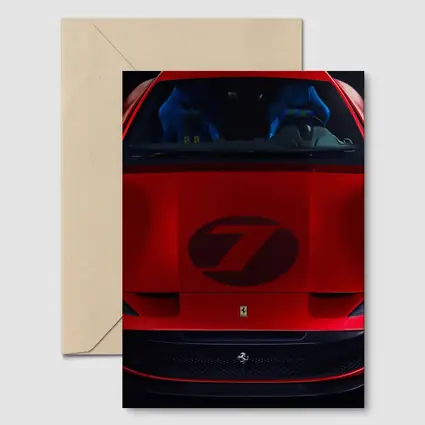 Ferrari Omologata Red Supercar Dark Studio