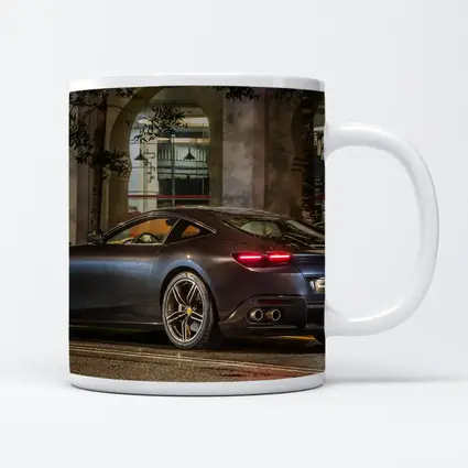 Ferrari Roma Dark Night City Street
