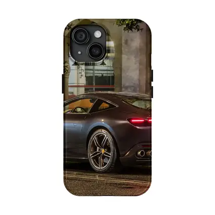 Ferrari Roma Dark Night City Street