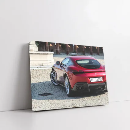 Ferrari Roma Red Coupe Cobblestone Square