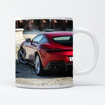 Ferrari Roma Red Coupe Cobblestone Square