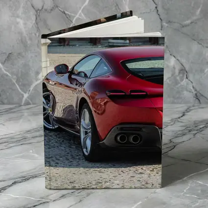 Ferrari Roma Red Coupe Cobblestone Square