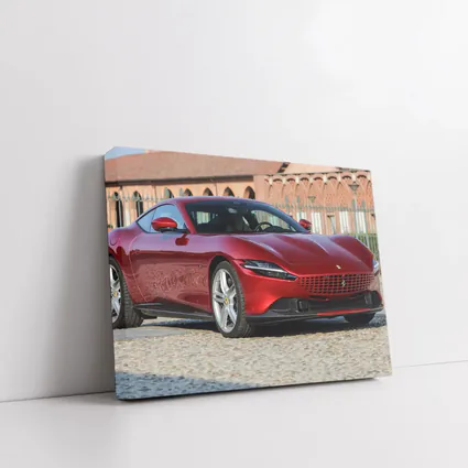 Ferrari Roma Red Coupe Cobblestone Setting