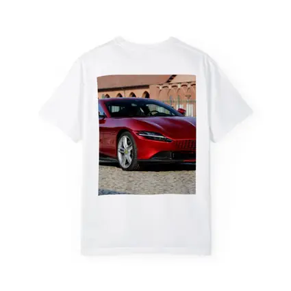 Ferrari Roma Red Coupe Cobblestone Setting