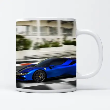 Ferrari SF90 Stradale Blue Racing Track