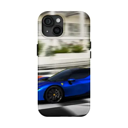 Ferrari SF90 Stradale Blue Racing Track