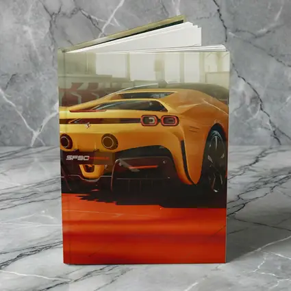 Ferrari SF90 Stradale Yellow Garage Shot
