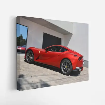 Ferrari 812 Superfast Red Outdoor Showroom