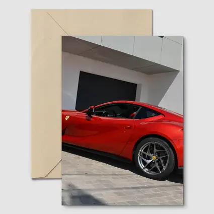 Ferrari 812 Superfast Red Outdoor Showroom