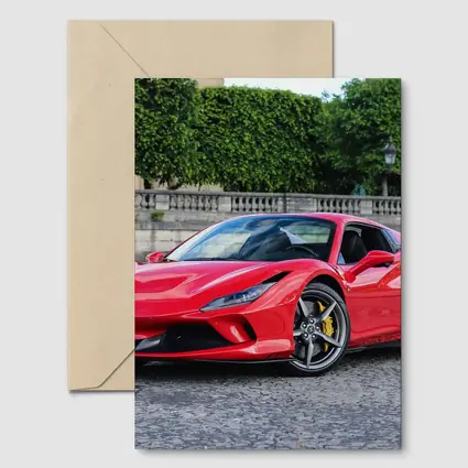 Ferrari F8 Tributo Red Paris Streets