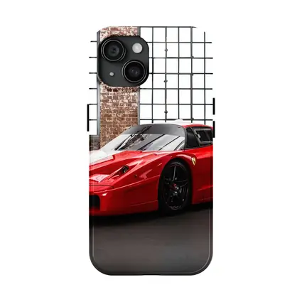 Ferrari FXX Red Supercar Industrial Garage