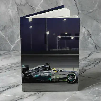 Mercedes AMG F1 Car Night Race Track