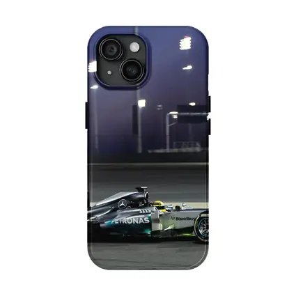Mercedes AMG F1 Car Night Race Track