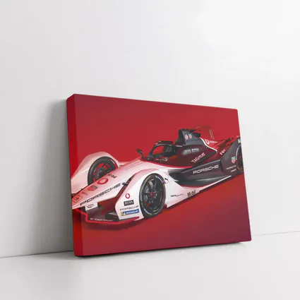 Porsche Formula E Electric Race Car Red