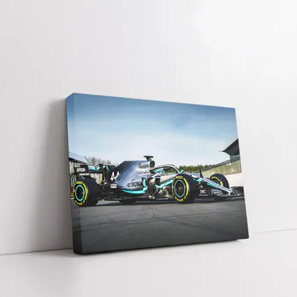 Mercedes Formula One Car on Race Track