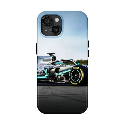 Mercedes Formula One Car on Race Track