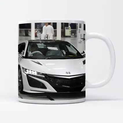 Honda NSX White Supercar Factory Floor