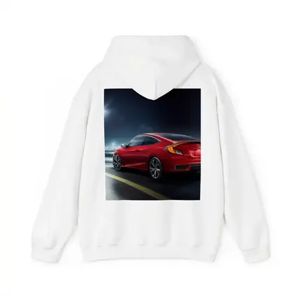 Honda Civic Coupe Red Night Street