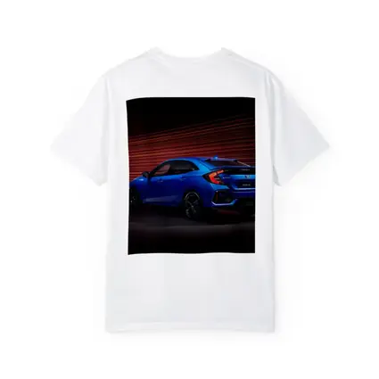 Honda Civic Hatchback Blue Neon Light Streaks