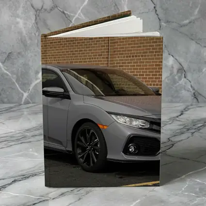 Honda Civic Sport Hatchback Gray Brick Background