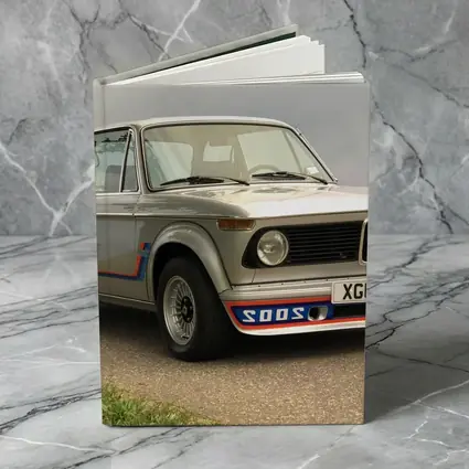 BMW 2002 Turbo Classic Silver Road Scene