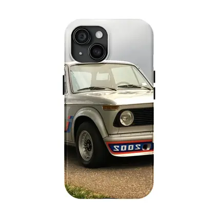 BMW 2002 Turbo Classic Silver Road Scene