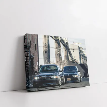 BMW 750il E38 Duo Industrial Background