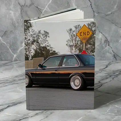 BMW E30 Black Coupe Street Scene