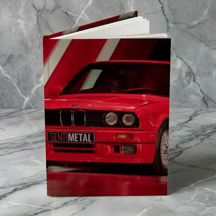 BMW E30 Red Classic Car Dark Studio