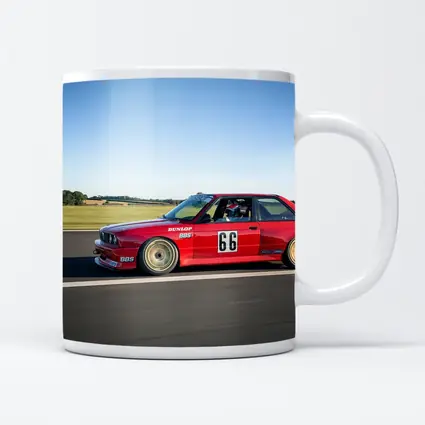 BMW E30 M3 Red Race Car Track
