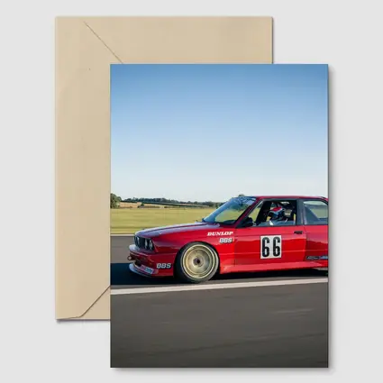 BMW E30 M3 Red Race Car Track