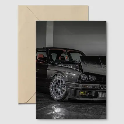 BMW E30 Tuned Carbon Wide Body Dark Garage