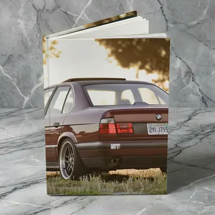 BMW E34 525i Sedan Golden Hour Park