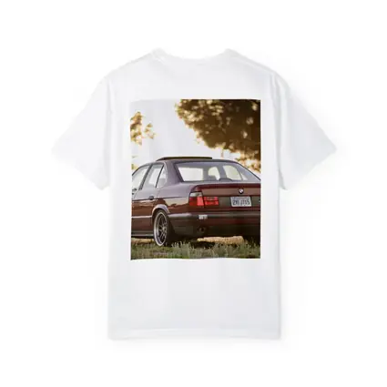 BMW E34 525i Sedan Golden Hour Park