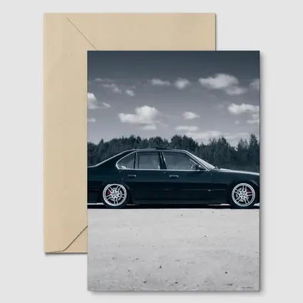 BMW E34 Slammed Stance Open Field