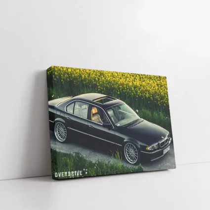 BMW 7 Series E38 Black Rapeseed Field