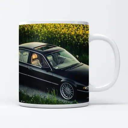 BMW 7 Series E38 Black Rapeseed Field