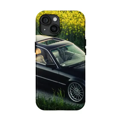 BMW 7 Series E38 Black Rapeseed Field