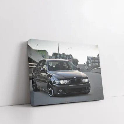 BMW M5 E39 Black Urban Street Scene