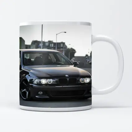 BMW M5 E39 Black Urban Street Scene