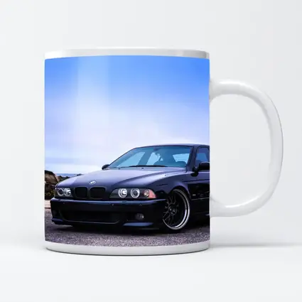BMW E39 M5 Black Coastal Road Scene