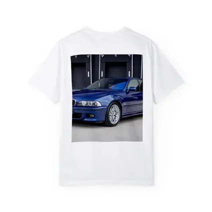BMW E39 M5 Blue Sedan Parking Lot