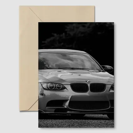 BMW M3 E92 Coupe Black and White