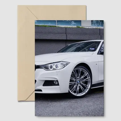 BMW 3 Series White M Performance Sedan