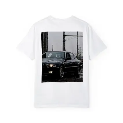 BMW 740i E38 Black Industrial Rainy Setting