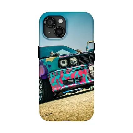 BMW E30 Graffiti Wrap Drift Car Street