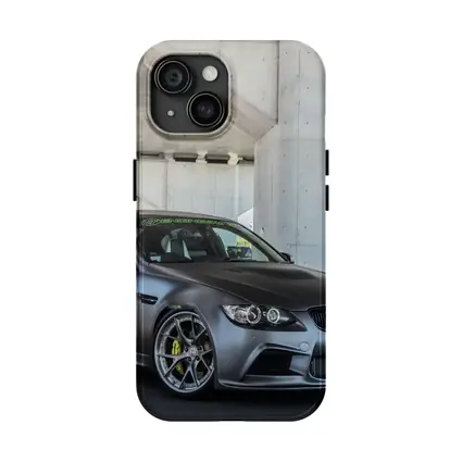 BMW M3 Sedan Matte Gray Under Concrete Bridge