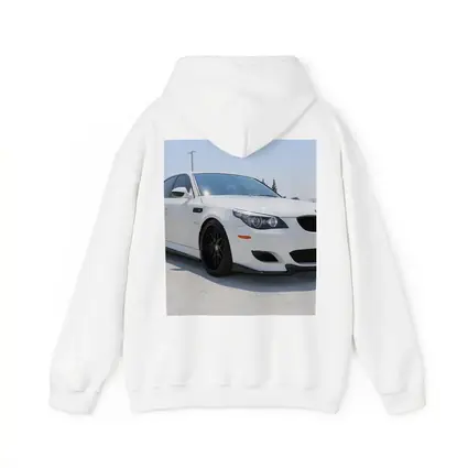 BMW M5 E60 White Sedan Parking Lot