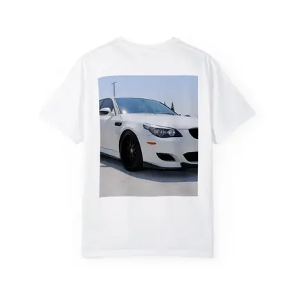 BMW M5 E60 White Sedan Parking Lot